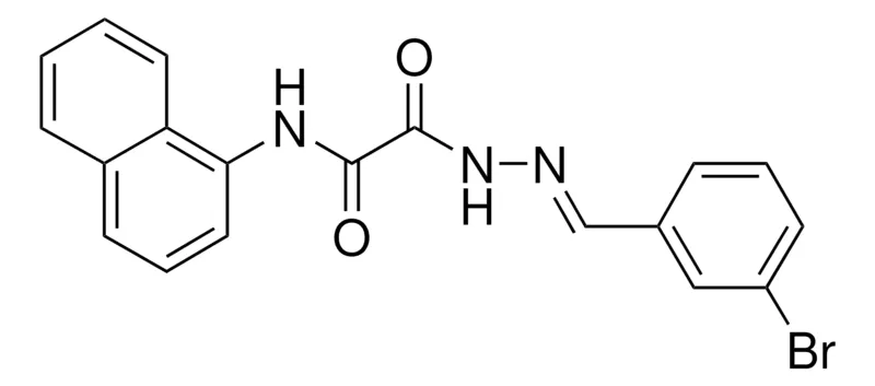 Sigma-Aldrich 2-(2-(3-BROMOBENZYLIDENE)HYDRAZINO)-N-(1-NAPHTHYL)-2-OXOACETAMIDE,AldrichCPR