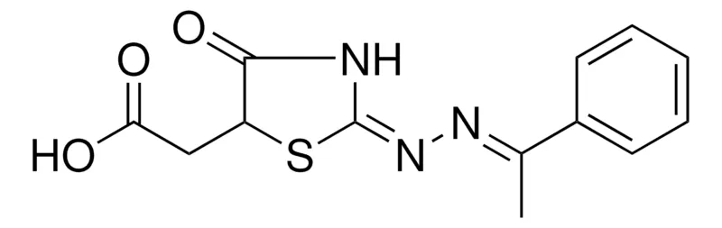 Sigma-Aldrich (4-OXO-2-((1-PHENYL-ETHYLIDENE)-HYDRAZONO)-THIAZOLIDIN-5-YL)-ACETIC ACID,AldrichCPR