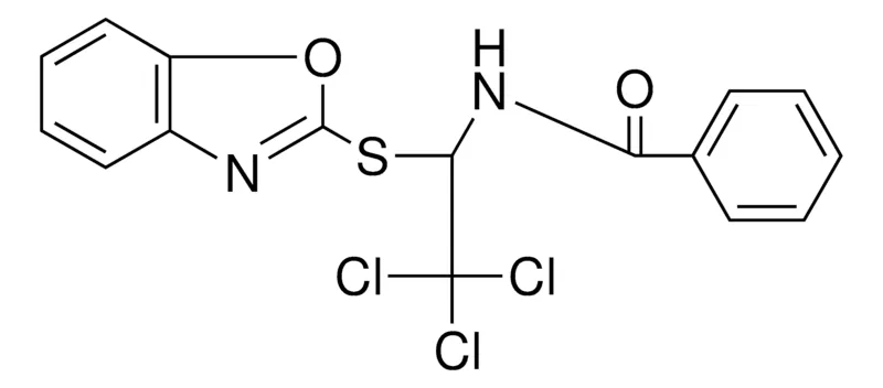 Sigma-Aldrich N-(1-(BENZOOXAZOL-2-YLSULFANYL)-2,2,2-TRICHLORO-ETHYL)-BENZAMIDE,AldrichCPR
