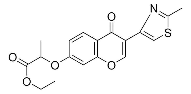 Sigma-Aldrich 2-(3-(2-ME-THIAZOL-4-YL)-4-OXO-4H-CHROMEN-7-YLOXY)-PROPIONIC ACID ETHYL ESTER,AldrichCPR