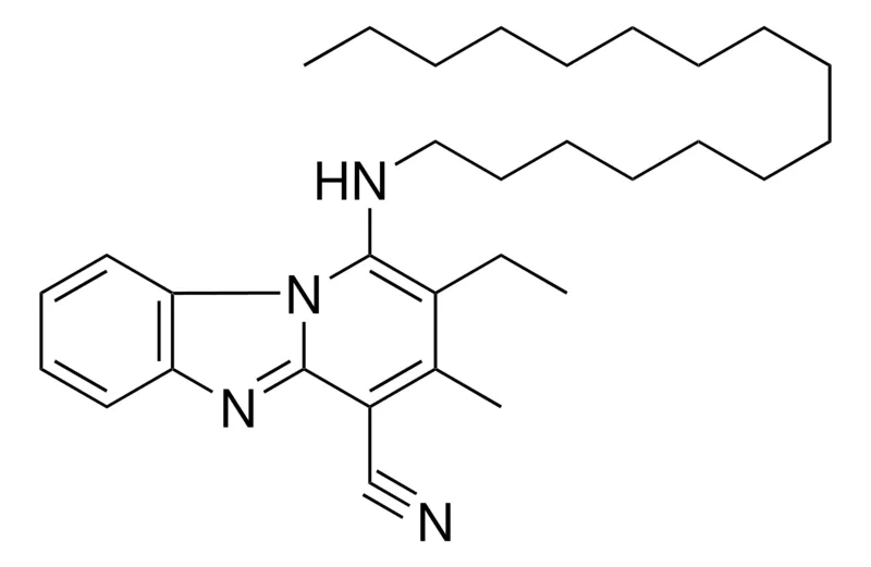 Sigma-Aldrich 2-ET-1-HEXADECYLAMINO-3-METHYL-BENZO(4,5)IMIDAZO(1,2-A)PYRIDINE-4-CARBONITRILE,AldrichCPR
