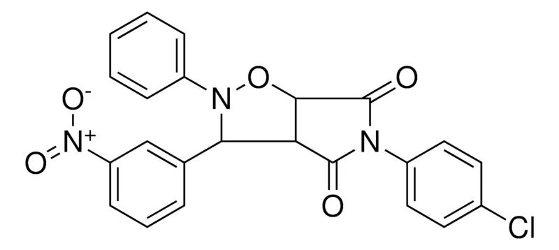 Sigma-Aldrich 5-(4-CL-PH)-3-(3-NITRO-PH)-2-PHENYL-TETRAHYDRO-PYRROLO(3,4-D)ISOXAZOLE-4,6-DIONE,AldrichCPR