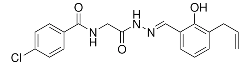 Sigma-Aldrich N-(2-(2-(3-ALLYL-2-HYDROXYBENZYLIDENE)HYDRAZINO)-2-OXOETHYL)-4-CHLOROBENZAMIDE,AldrichCPR