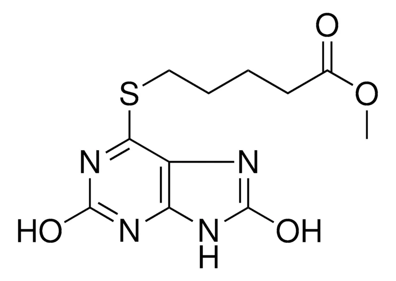 Sigma-Aldrich METHYL 5-((2,8-DIHYDROXY-9H-PURIN-6-YL)THIO)PENTANOATE,AldrichCPR