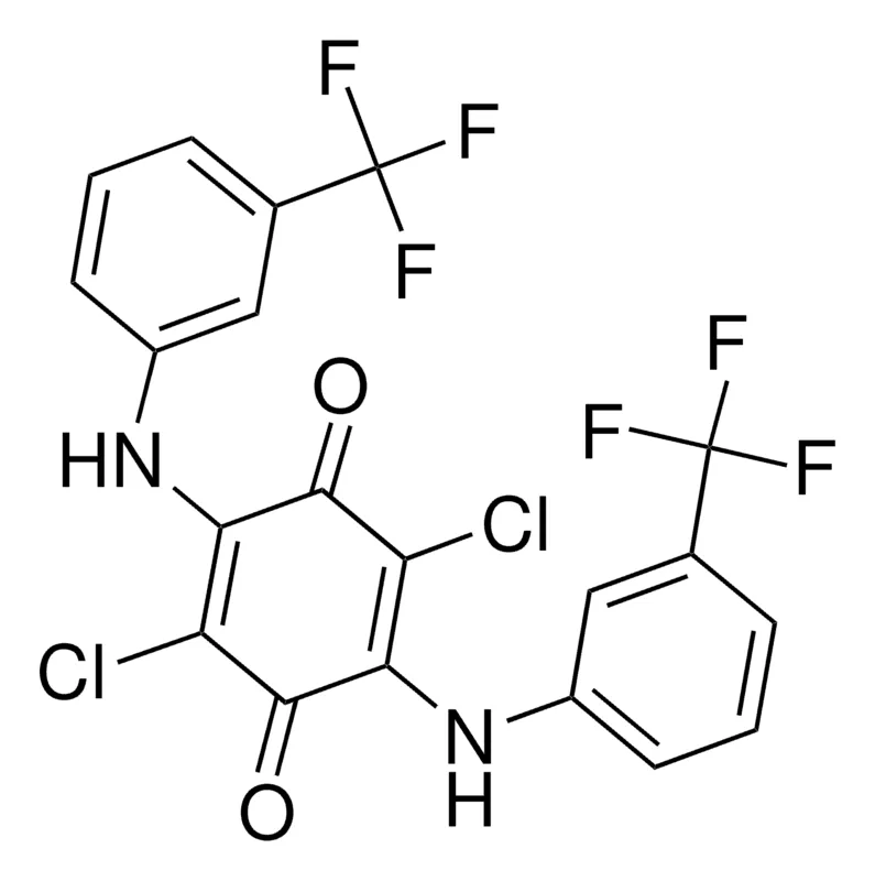 Sigma-Aldrich 2,5-BIS(3-(TRIFLUOROMETHYL)ANILINO)-3,6-DICHLORO-1,4-BENZOQUINONE,AldrichCPR