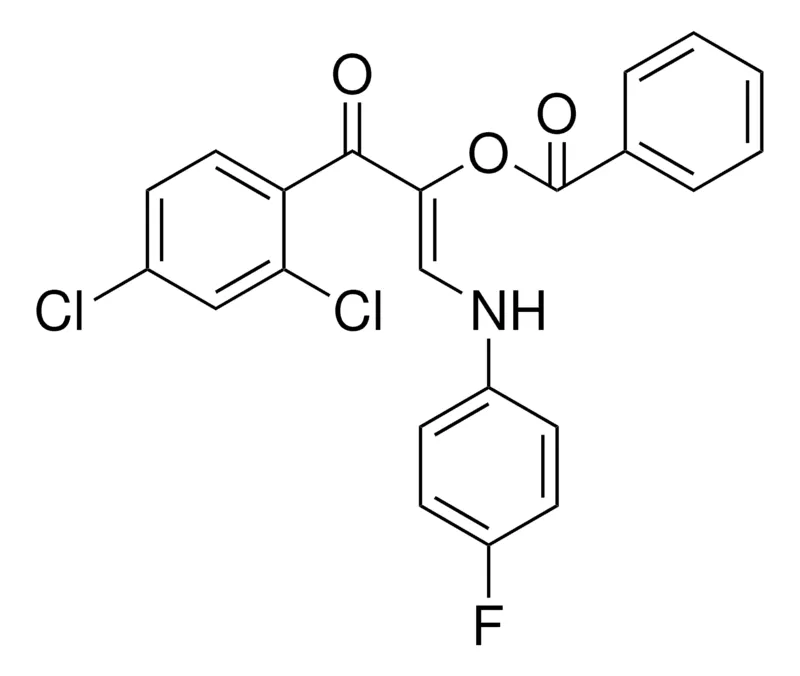 Sigma-Aldrich BENZOIC ACID 1-(2,4-DICHLORO-BENZOYL)-2-(4-FLUORO-PHENYLAMINO)-VINYL ESTER,AldrichCPR