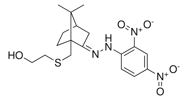 Sigma-Aldrich 1-{[(2-HYDROXYETHYL)SULFANYL]METHYL}-7,7-DIMETHYLBICYCLO[2.2.1]HEPTAN-2-ONE (2,4-DINITROPHENYL)HYDRAZONE，AldrichCPR