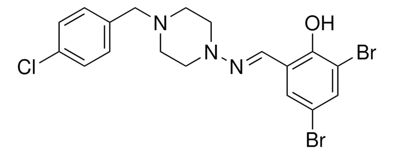 Sigma-Aldrich 2,4-DIBROMO-6-(((4-(4-CHLOROBENZYL)-1-PIPERAZINYL)IMINO)METHYL)PHENOL,AldrichCPR