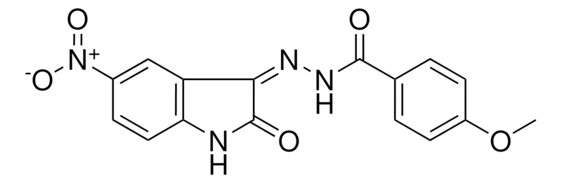 Sigma-Aldrich 4-METHOXY-BENZOIC ACID (5-NITRO-2-OXO-1,2-DIHYDRO-INDOL-3-YLIDENE)-HYDRAZIDE,AldrichCPR
