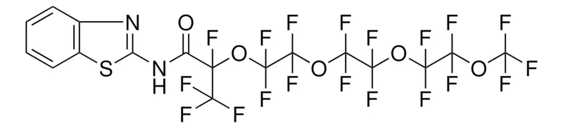 Sigma-Aldrich N-(1,3-BENZOTHIAZOL-2-YL)-1,1,1,3,3,4,4,6,6,7,7,9,9,10,10,12-HEXADECAFLUORO-12-(TRIFLUOROMETHYL)-2,5,8,11-TETRAOXATRIDECAN-13-AMIDE,AldrichCPR