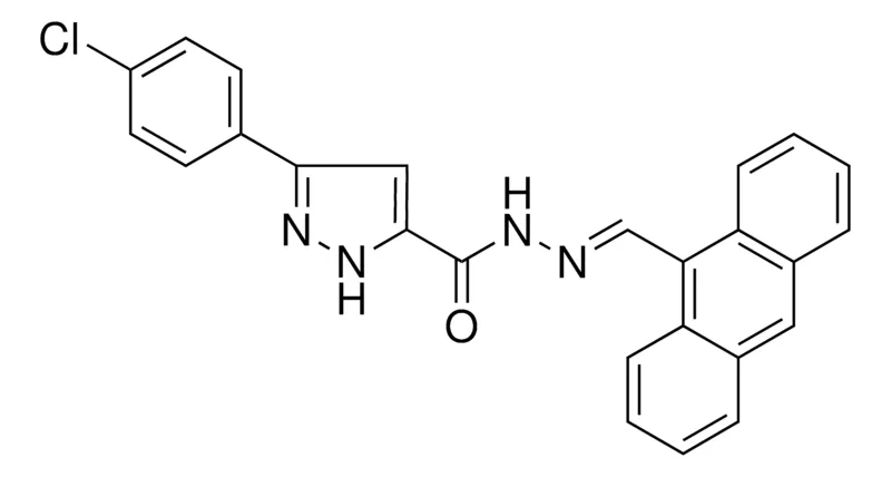 Sigma-Aldrich 5-(4-CL-PHENYL)-2H-PYRAZOLE-3-CARBOXYLIC ACID ANTHRACEN-9-YLMETHYLENE-HYDRAZIDE,AldrichCPR