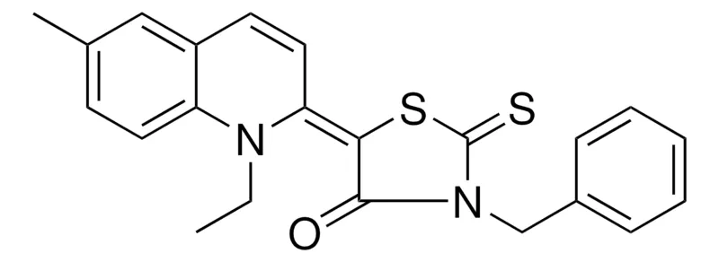 Sigma-Aldrich 3-BENZYL-5-(1-ETHYL-6-METHYL-1H-QUINOLIN-2-YLIDENE)-2-THIOXO-THIAZOLIDIN-4-ONE,AldrichCPR