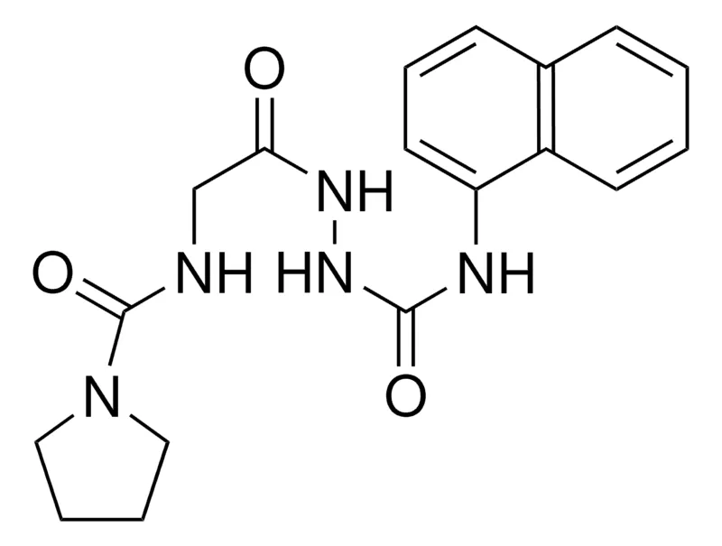 Sigma-Aldrich 2-(PYRROLIDINOCARBOXAMIDO)ACETIC ACID N2-(N-(1-NAPHTHYL)CARBAMOYL)HYDRAZIDE，AldrichCPR