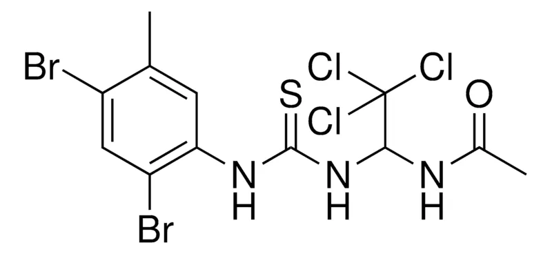 Sigma-Aldrich N-(2,2,2-TRICHLORO-1-(3-(2,4-DIBROMO-5-ME-PHENYL)-THIOUREIDO)-ETHYL)-ACETAMIDE,AldrichCPR