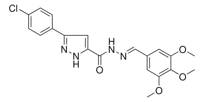 Sigma-Aldrich 5(4-CL-PH)-2H-PYRAZOLE-3-CARBOXYLIC ACID (3,4,5-TRIMETHOXY-BENZYLIDENE)HYDRAZIDE,AldrichCPR