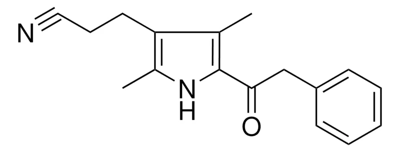 Sigma-Aldrich 3-(2,4-DIMETHYL-5-(PHENYLACETYL)-1H-PYRROL-3-YL)PROPANENITRILE,AldrichCPR