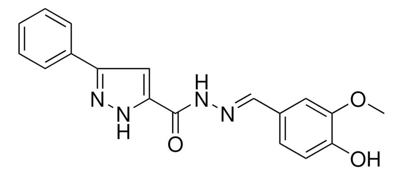 Sigma-Aldrich 5-PH-2H-PYRAZOLE-3-CARBOXYLIC ACID (4-HYDROXY-3-METHOXY-BENZYLIDENE)-HYDRAZIDE,AldrichCPR