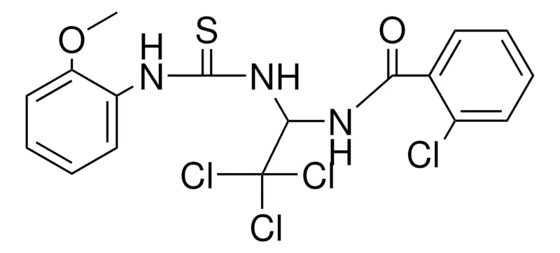 Sigma-Aldrich 2-CHLORO-N-(2,2,2-TRICHLORO-1-(3-(2-METHOXY-PHENYL)-THIOUREIDO)-ETHYL)-BENZAMIDE,AldrichCPR