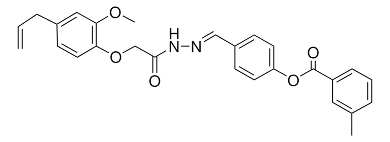 Sigma-Aldrich 4-(2-((4-ALLYL-2-METHOXYPHENOXY)ACETYL)CARBOHYDRAZONOYL)PHENYL 3-METHYLBENZOATE,AldrichCPR