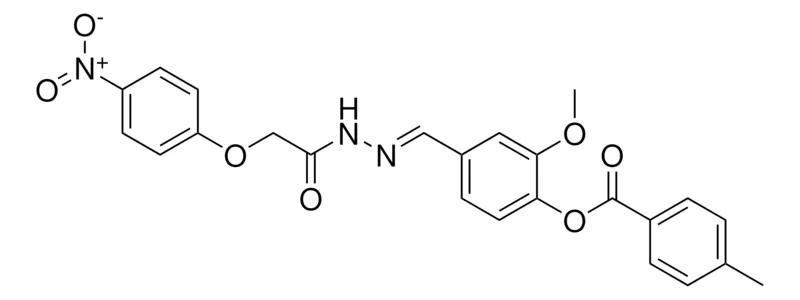 Sigma-Aldrich 2-METHOXY-4-(2-((4-NITROPHENOXY)ACETYL)CARBOHYDRAZONOYL)PHENYL 4-METHYLBENZOATE,AldrichCPR