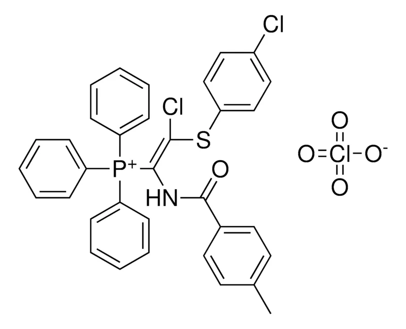 Sigma-Aldrich {(Z)-2-CHLORO-2-[(4-CHLOROPHENYL)SULFANYL]-1-[(4-METHYLBENZOYL)AMINO]ETHENYL}(TRIPHENYL)PHOSPHONIUM PERCHLORATE，AldrichCPR