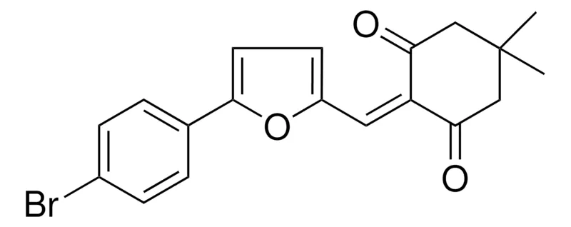 Sigma-Aldrich 2-((5-(4-BROMOPHENYL)-2-FURYL)METHYLENE)-5,5-DIMETHYL-1,3-CYCLOHEXANEDIONE,AldrichCPR