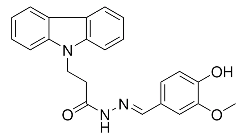 Sigma-Aldrich 3-CARBAZOL-9-YL-PROPIONIC ACID (4-HYDROXY-3-METHOXY-BENZYLIDENE)-HYDRAZIDE,AldrichCPR