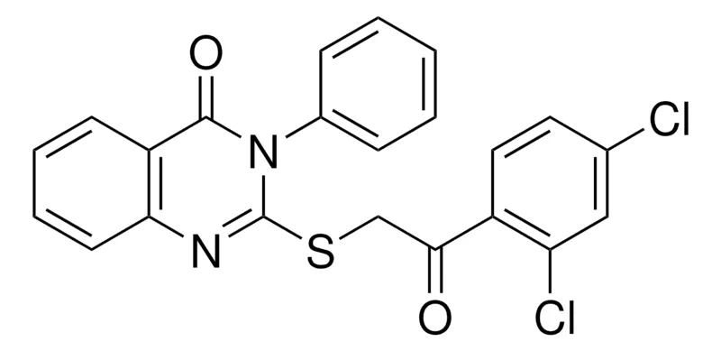 Sigma-Aldrich 2-((2-(2,4-DICHLOROPHENYL)-2-OXOETHYL)THIO)-3-PHENYL-4(3H)-QUINAZOLINONE,AldrichCPR