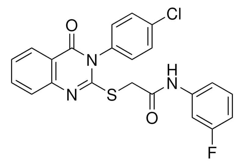 Sigma-Aldrich 2-((3-(4-CL-PH)-4-OXO-3,4-DIHYDRO-2-QUINAZOLINYL)THIO)-N-(3-F-PHENYL)ACETAMIDE,AldrichCPR