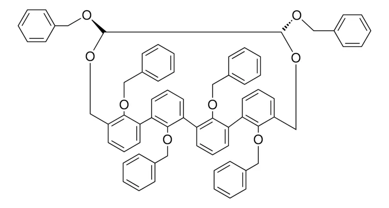 Sigma-Aldrich (19R,20R)-19,20,27,28,29,30-HEXAKIS(BENZYLOXY)-18,21-DIOXAPENTACYCLO[21.3.1.1(2,6).1(7,11).1(12,16)]TRIACONTA-1(27),2(30),3,5,7(29),8,10,12(28),13,15,23,25-DODECAENE，AldrichCPR