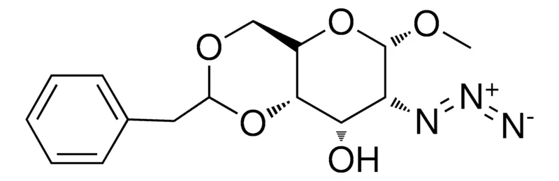 Sigma-Aldrich 7-AZIDO-2-BENZYL-6-METHOXY-HEXAHYDRO-PYRANO(3,2-D)(1,3)DIOXIN-8-OL,AldrichCPR