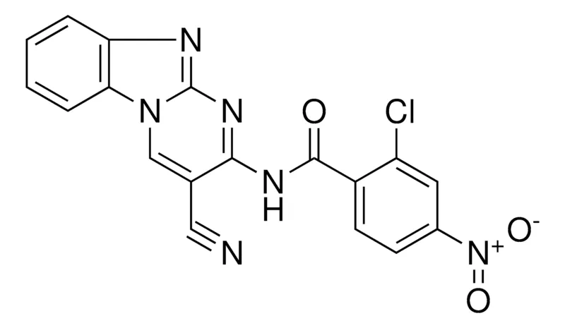 Sigma-Aldrich 2-CHLORO-N-(3-CYANO-BENZO(4,5)IMIDAZO(1,2-A)PYRIMIDIN-2-YL)-4-NITRO-BENZAMIDE,AldrichCPR