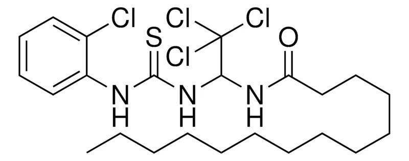 Sigma-Aldrich TETRADECANOIC ACID (2,2,2-TRICHLORO-1-(3-(2-CL-PHENYL)-THIOUREIDO)-ETHYL)-AMIDE,AldrichCPR