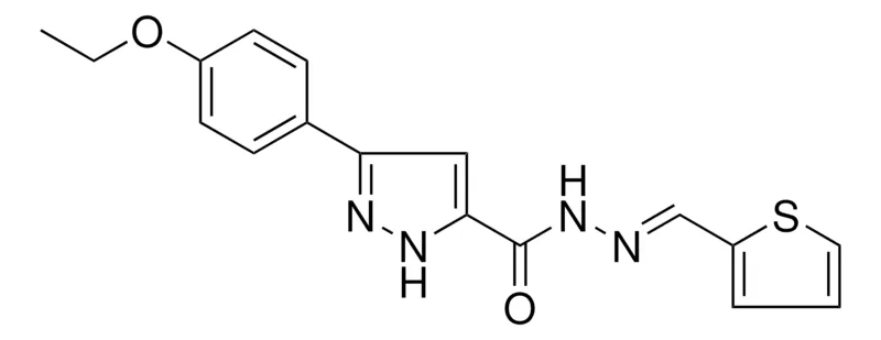Sigma-Aldrich 5-(4-ETHOXY-PH)-2H-PYRAZOLE-3-CARBOXYLIC ACID THIOPHEN-2-YLMETHYLENE-HYDRAZIDE,AldrichCPR