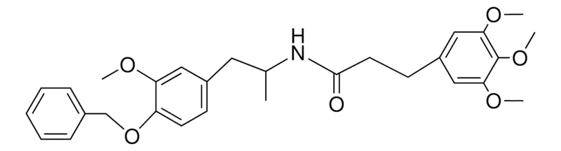 Sigma-Aldrich N-(2-(4-BENZYLOXY-3-MEO-PH)-1-ME-ETHYL)-3-(3,4,5-TRIMETHOXY-PHENYL)-PROPIONAMIDE,AldrichCPR
