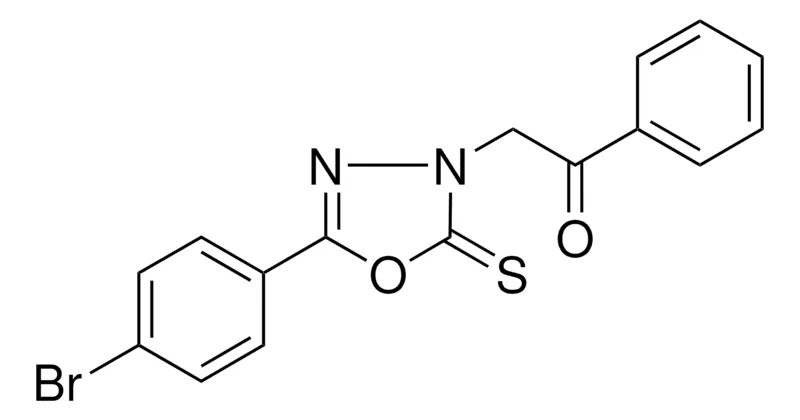 Sigma-Aldrich 2-(5-(4-BROMOPHENYL)-2-THIOXO-1,3,4-OXADIAZOL-3(2H)-YL)-1-PHENYLETHANONE,AldrichCPR