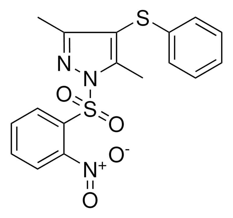 Sigma-Aldrich 3,5-DIMETHYL-1-(2-NITRO-BENZENESULFONYL)-4-PHENYLSULFANYL-1H-PYRAZOLE,AldrichCPR