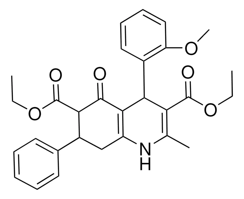 Sigma-Aldrich DIETHYL 4-(2-METHOXYPHENYL)-2-METHYL-5-OXO-7-PHENYL-1,4,5,6,7,8-HEXAHYDRO-3,6-QUINOLINEDICARBOXYLATE,AldrichCPR