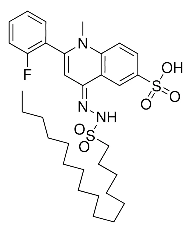 Sigma-Aldrich 1-HEXADECANESULFONIC ACID(1-METHYL-2-(O-FLUOROPHENYL)-6-SULFO-4(1H)-QUINOLYLIDEN,AldrichCPR