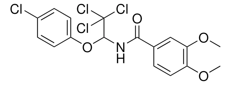 Sigma-Aldrich 3,4-DIMETHOXY-N-(2,2,2-TRICHLORO-1-(4-CHLORO-PHENOXY)-ETHYL)-BENZAMIDE,AldrichCPR