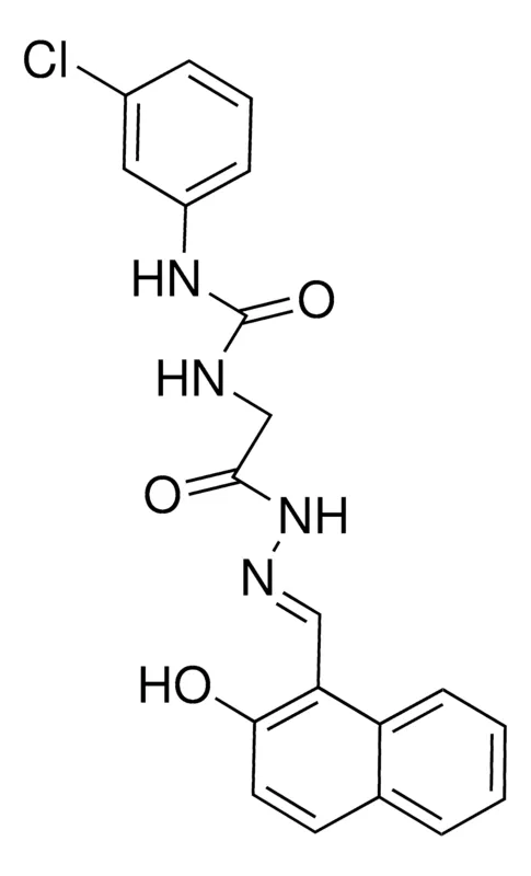 Sigma-Aldrich 2-(3-(3-CHLOROPHENYL)UREIDO)ACETIC (2-HYDROXY-1-NAPHTHYLMETHYLENE)HYDRAZIDE,AldrichCPR