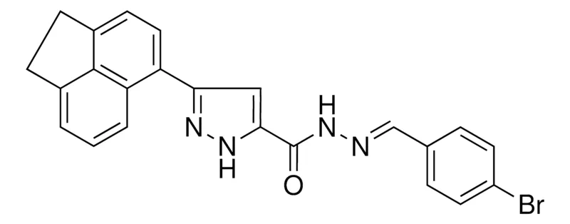 Sigma-Aldrich 5-ACENAPHTHEN-5-YL-2H-PYRAZOLE-3-CARBOXYLIC ACID (4-BROMO-BENZYLIDENE)-HYDRAZIDE,AldrichCPR