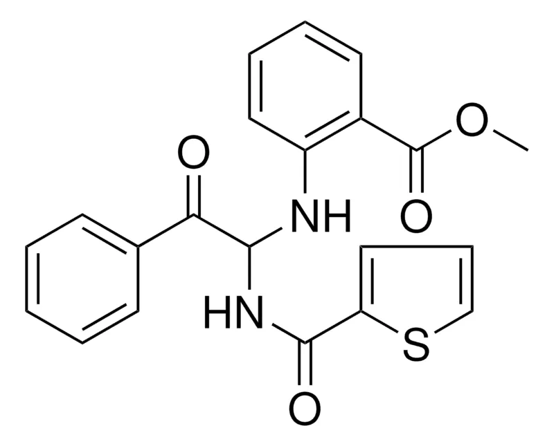 Sigma-Aldrich 2-(2-OXO-2-PH-1-((THIOPHENE-2-CARBONYL)-AMINO)-ETHYLAMINO)-BENZOIC ACID ME ESTER，AldrichCPR