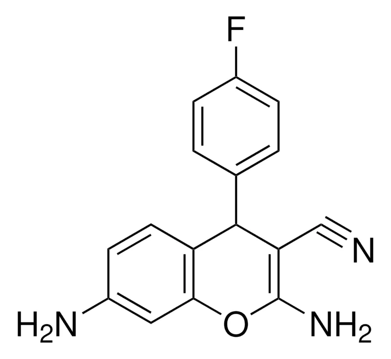 Sigma-Aldrich 2,7-DIAMINO-4-(4-FLUORO-PHENYL)-4H-CHROMENE-3-CARBONITRILE,AldrichCPR