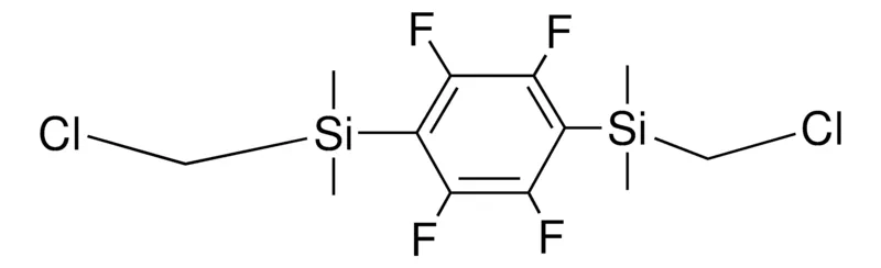 Sigma-Aldrich (2,3,5,6-TETRAFLUORO-1,4-PHENYLENE)BIS((CHLOROMETHYL)DIMETHYLSILANE),AldrichCPR