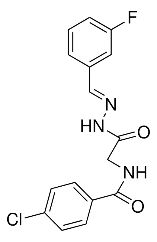 Sigma-Aldrich N-(4-CHLOROBENZOYL)GLYCINE (3-FLUOROBENZYLIDENE)HYDRAZIDE,AldrichCPR