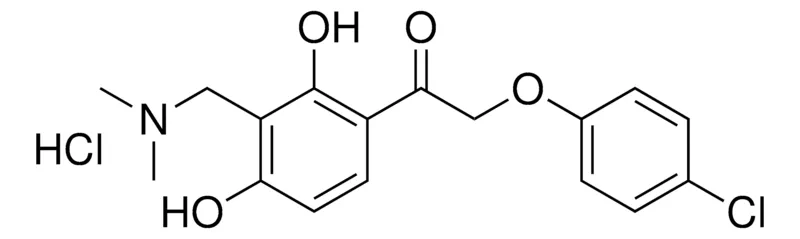 Sigma-Aldrich 2-(4-CL-PHENOXY)-1-(3-DIMETHYLAMINOMETHYL-2,4-DI-HO-PH)-ETHANONE, HYDROCHLORIDE,AldrichCPR