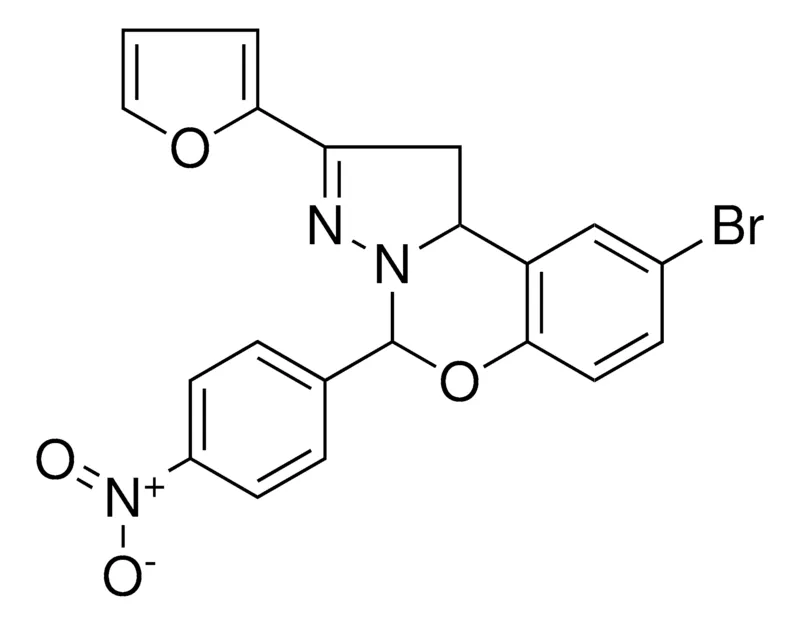 Sigma-Aldrich 8-BR-2-FURAN-2-YL-4(4-NITRO-PH)1,9B-2H-5-OXA-3,3A-DIAZA-CYCLOPENTA(A)NAPHTHALENE,AldrichCPR