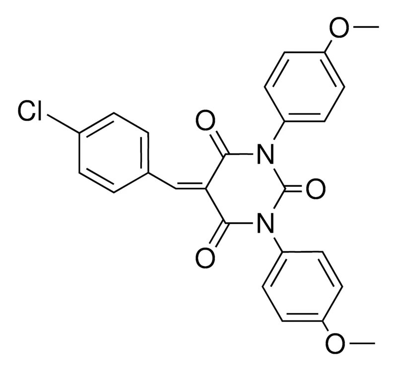 Sigma-Aldrich 5-(4-CHLORO-BENZYLIDENE)-1,3-BIS-(4-METHOXY-PHENYL)-PYRIMIDINE-2,4,6-TRIONE,AldrichCPR