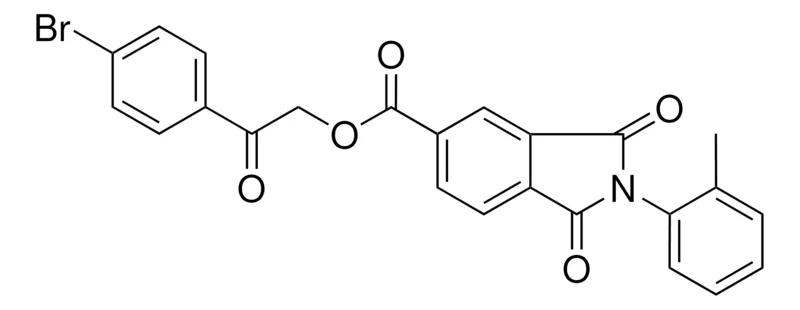 Sigma-Aldrich 2-(4-BROMOPHENYL)-2-OXOETHYL 2-(2-METHYLPHENYL)-1,3-DIOXO-5-ISOINDOLINECARBOXYLATE,AldrichCPR